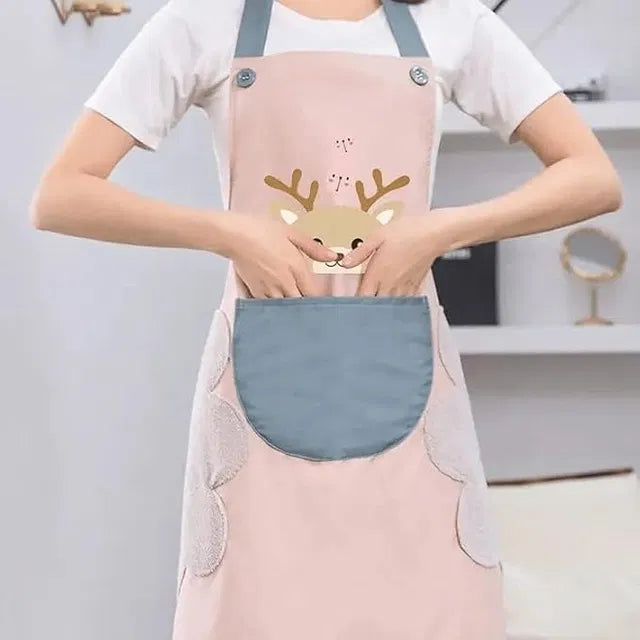 ''Waterproof Kitchen Apron – Stylish Cooking Protection''