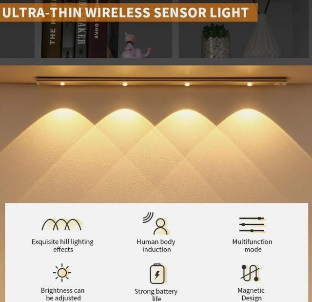 ''Smart Motion LED Light for Cabinets & Closets''