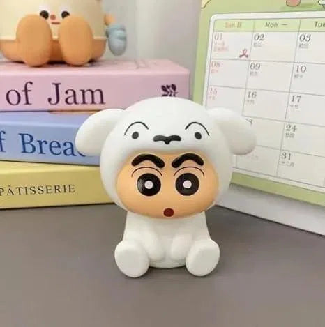 ''Cute Shin-chan Shiro LED Night Light for Cozy Rooms''