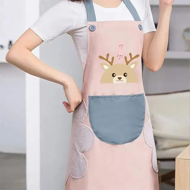 ''Waterproof Kitchen Apron – Stylish Cooking Protection''